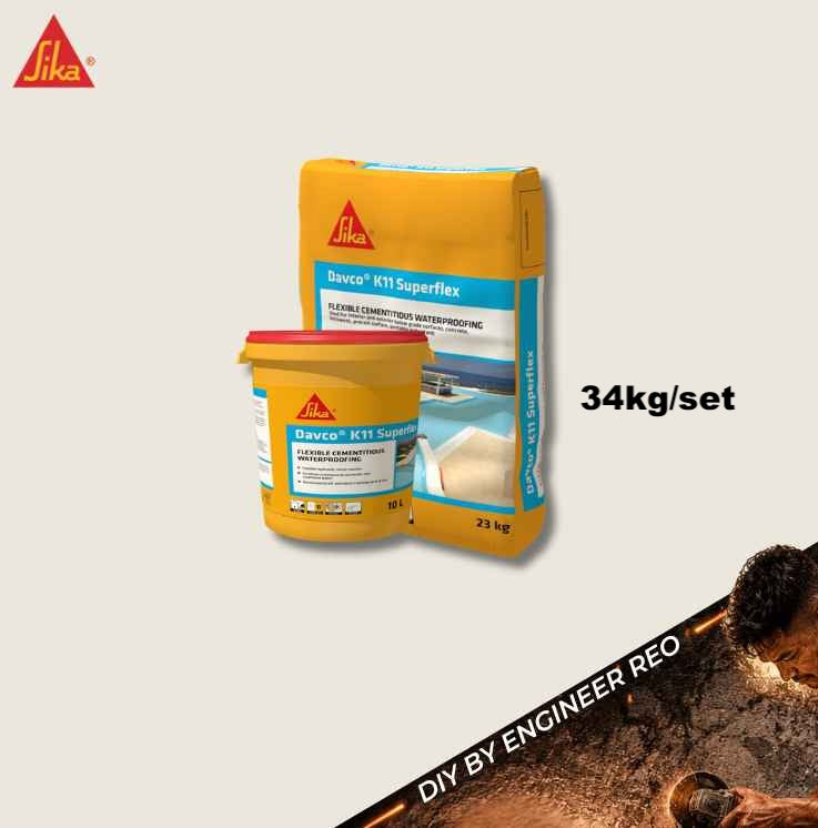 Sika Davco K11 SuperFlex - Flexible Cementitious Waterproofing
