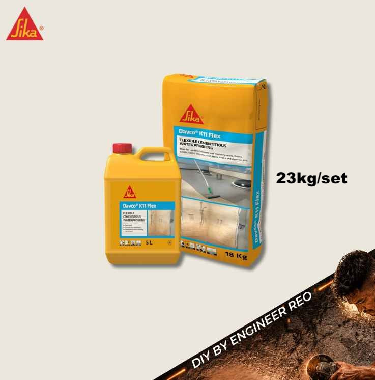 Sika Davco K11 Flex - Cementitious Waterproofing 23kg/set